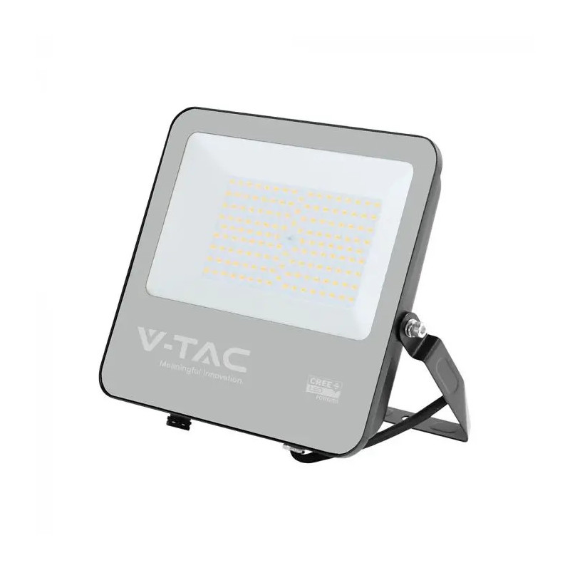 SKU 232196 VT-44101 V-TAC PRO Faro LED SMD Chip CREE 100W 135LM/W Slim Cavo 1m Nero 6500K IP65