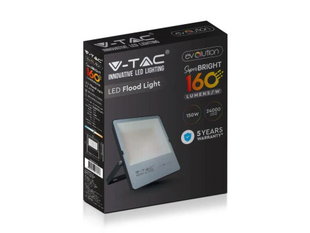 SKU 6704 VT-49151 V-TAC Faro LED SMD 150W 160LM/W Nero 4000K IP65