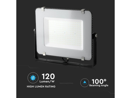 SKU 772 VT-156-B V-TAC PRO Faro LED SMD Chip Samsung 150W 120LM/W Nero 4000K IP65