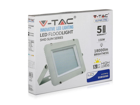 SKU 774 VT-156-W V-TAC PRO Faro LED SMD Chip Samsung 150W 120LM/W Bianco 4000K IP65
