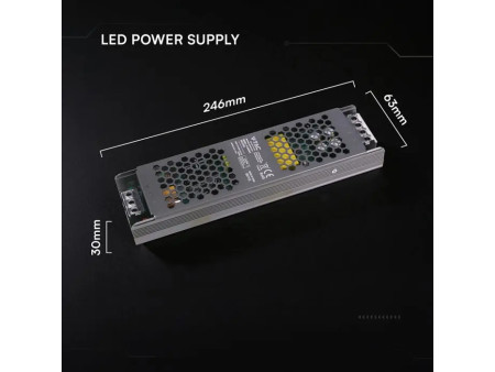 SKU 24241 VT-24250-S V-TAC Alimentatore LED Slim in Metallo 250W 24V 10.5A con 1 Uscita 246x63x30mm IP20