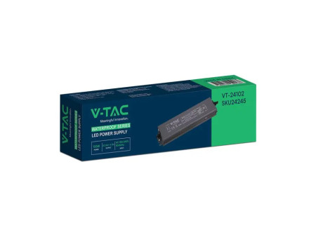 SKU 24245 VT-24102 V-TAC Alimentatore LED in Metallo 100W 24V 4.15A con 1 Uscita 219x50x25mm IP67
