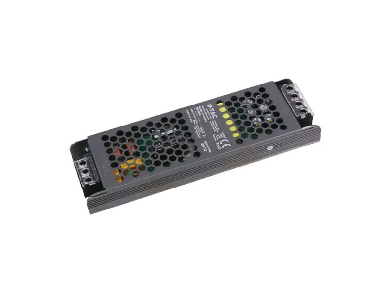 SKU 24258 VT-13150-S V-TAC Alimentatore LED Slim in Metallo 150W 12V 12.5A con 1 Uscita 209x63x25mm IP20