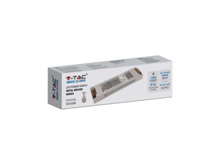 SKU 2688 VT-21152 V-TAC Alimentatore Slim in Metallo 150W 12V 12.5A IP20