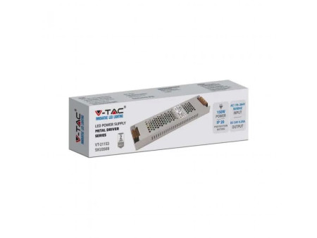 SKU 2689 VT-21153 V-TAC Alimentatore Slim in Metallo 150W 24V 6.25A IP20