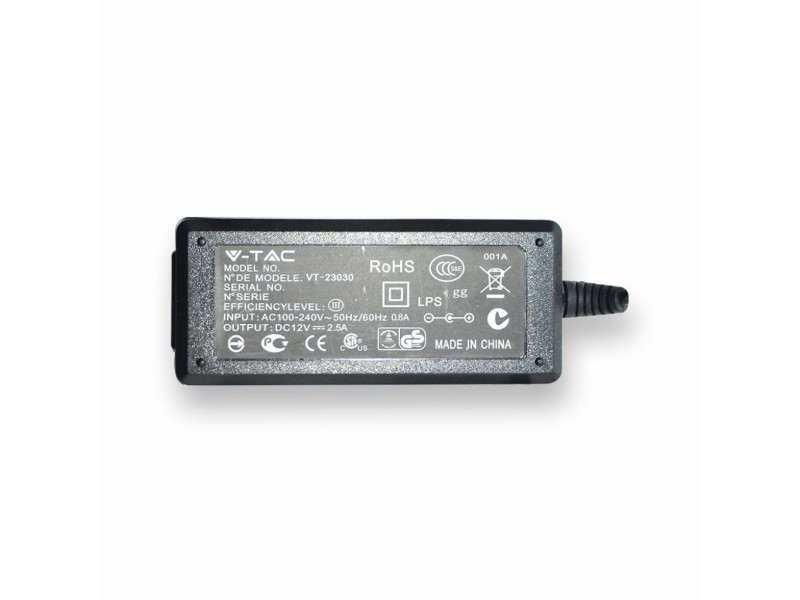 SKU 3016 VT-23042 V-TAC Alimentatore in Plastica 42W 12V 3.5A IP20