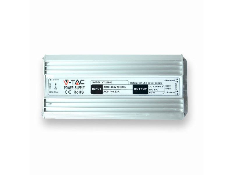 SKU 3100 VT-22030 V-TAC Alimentatore in Metallo 30W 12V 2.5A IP65