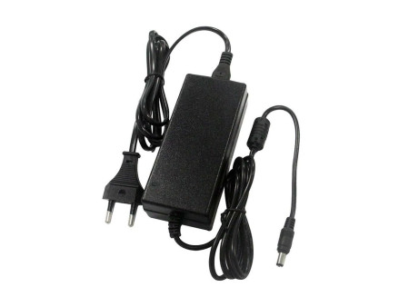 SKU 3239 VT-23061 V-TAC Alimentatore per Strip LED 60W 12V 5A Plug and Play con Jack 2.1 e Cavo 2.4m con Spina, Protezione EMI