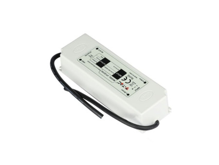 SKU 3250 VT-22155 V-TAC Alimentatore in Plastica 150W 12V 12.5A con 1 Uscita e Cavi a Saldare Colore Bianco 192x62x38mm IP67