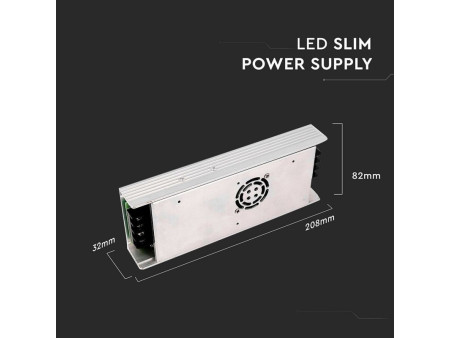 SKU 3263 VT-24350 V-TAC Alimentatore in Metallo 350W 24V 15A con 2 Uscite IP20