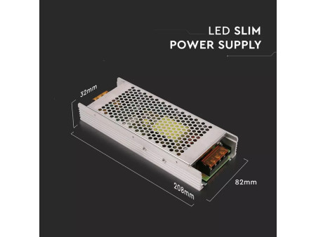 SKU 3275 VT-21361 V-TAC Alimentatore Slim in Metallo 360W 24V 15A con 2 Uscite 208x82x32mm IP20