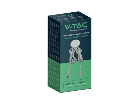 SKU 23465 VT-2412 V-TAC Interruttore Touch Dimmer a Sfioramento per Strip LED Monocolore 1 Canale 12-24V 6A