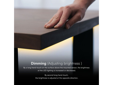 SKU 23465 VT-2412 V-TAC Interruttore Touch Dimmer a Sfioramento per Strip LED Monocolore 1 Canale 12-24V 6A
