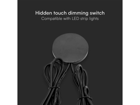 SKU 23466 VT-2412 V-TAC Interruttore Touch Dimmerabile a Sfioramento per Strip LED 12-24V (72-144W) 6A