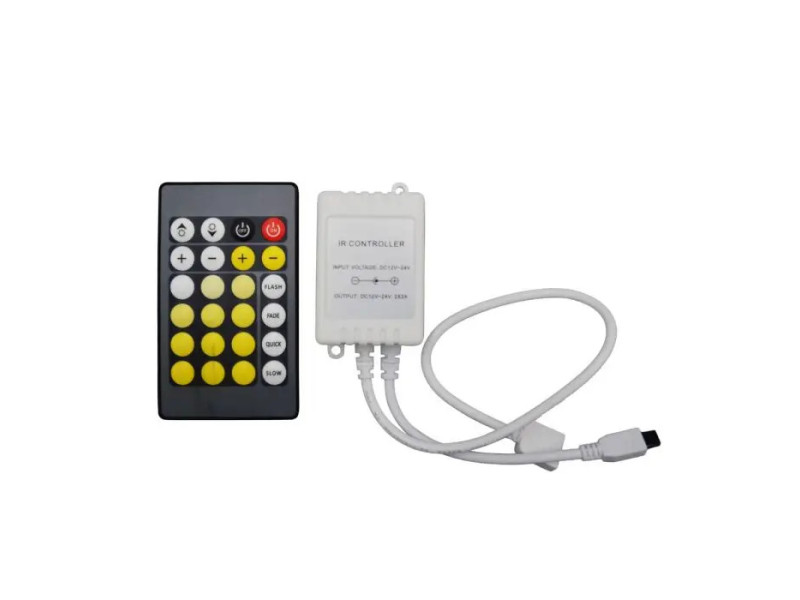 SKU 24172 V-TAC Controller Dimmer IR Strip LED CREE CCT 2 Canali 12V/24V 2A con Telecomando