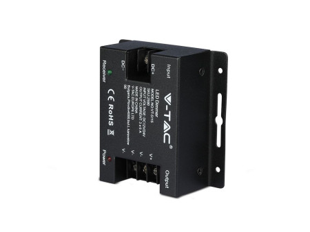 SKU 2590 VT-5115 V-TAC Controller Dimmer Wireless RF 2.4GHz per Strip LED Monocolore 1 canale 12V/24V 6A Telecomando Touch 7