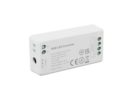 SKU 2913 VT-2434 V-TAC Controller Dimmer Wireless RF 2.4 GHz per Strip LED RGBW 4 Canali 12V/24V 12A