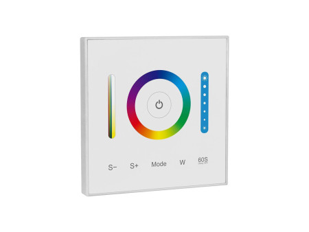 SKU 2915 VT-2433 V-TAC Controller Dimmer Wireless RF 2.4GHz Strip LED RGB/RGBW/RGBCCT 5 Canali 12V/24V 10A da Parete