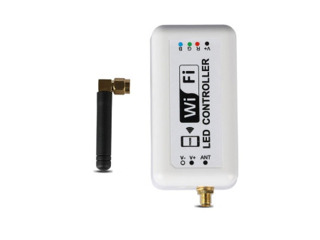 SKU 3322 V-TAC Controller Dimmer Smart WiFi per Strip LED RGB 3 Canali 12V/24V 12A