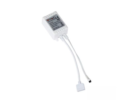 SKU 3326 V-TAC Controller Dimmer Infrarossi IR per Strip LED RGBW 4 Canali 12V/24V 8A con Telecomando 40 Tasti
