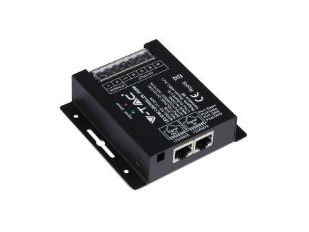 SKU 3338 VT-2424 V-TAC Controller Dimmer Wireless RF 2.4GHz Strip LED RGBW 4 Canali 12V/24V 24A Sync RJ45 Telecomando 24 Tasti