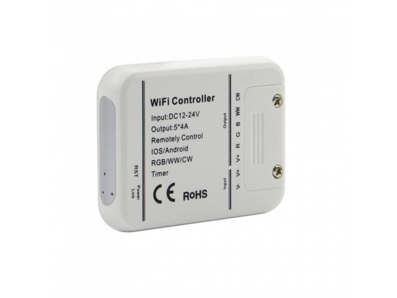 SKU 8426 VT-5009 V-TAC Controller LED Smart WiFi RGB+CCT 5 Canali 12/24V Alexa/Google