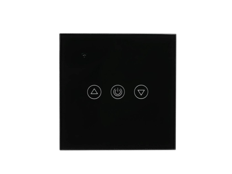 SKU 8432 VT-5013 V-TAC Interruttore Touch Dimmer Wifi 3 tasti per Google Home e Alexa Tramite App V-Tac Smart Colore Nero