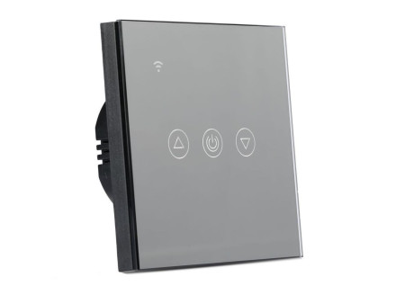 SKU 8432 VT-5013 V-TAC Interruttore Touch Dimmer Wifi 3 tasti per Google Home e Alexa Tramite App V-Tac Smart Colore Nero