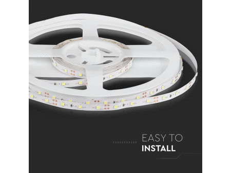 SKU 2015 VT-3528-60-IP20 V-TAC Strip LED SMD3528 3,6W/m Bobina 5m 60 LED/m 12V Rosso 7mm