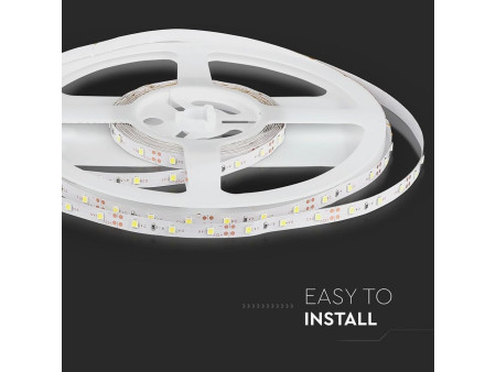 SKU 2016 VT-3528 60-IP20 V-TAC Strip LED SMD3528 3,6W/m Bobina 5m 60 LED/m 12V 3000K 8mm