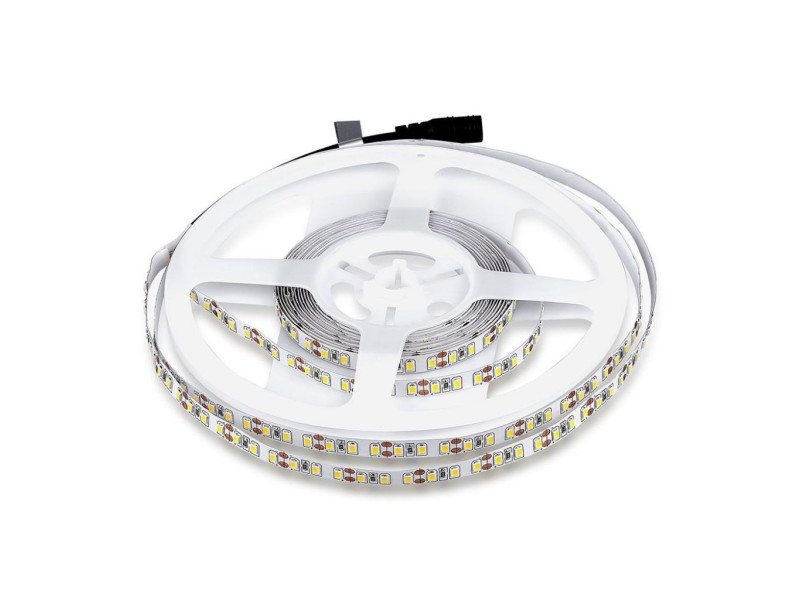 SKU 2042 VT-3528 120-IP20 V-TAC Strip LED SMD3528 7,2W/m Bobina 5m 120 LED/m 12V 4500K 8mm