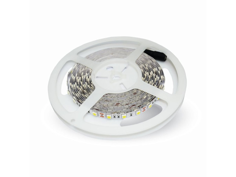 SKU 2120 VT-5050 60-IP20-10.8 V-TAC Strip LED SMD5050 10,8W/m Bobina 5m 60 LED/m 12V RGB 10mm