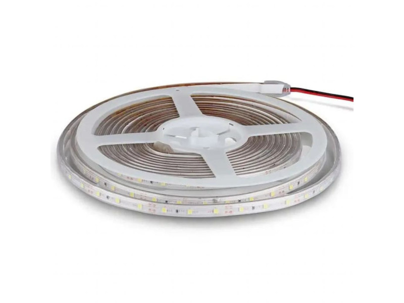SKU 212043 VT-3528-IP65 V-TAC Strip LED SMD3528 4.2W/m Bobina 5m 60 LED/m 12V 4000K IP65 8mm
