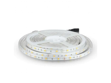 SKU 212118 VT-5050-30-IP65 V-TAC Strip LED SMD5050 4W/m Bobina 5m 30 LED/m 12V RGB IP65 10mm