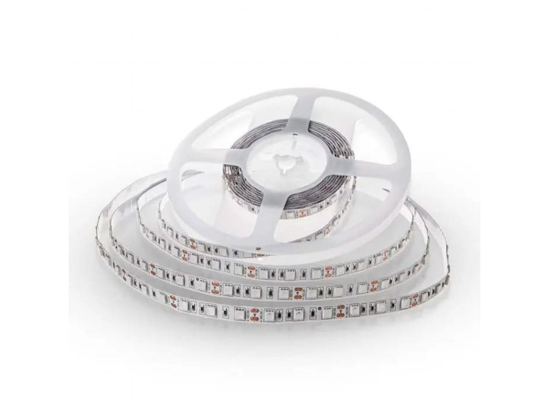 SKU 212122 VT-5050-60-IP20-11 V-TAC Strip LED SMD5050 11W/m Bobina 5m 60 LED/m 12V 3000K 10mm