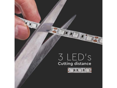 SKU 212122 VT-5050-60-IP20-11 V-TAC Strip LED SMD5050 11W/m Bobina 5m 60 LED/m 12V 3000K 10mm