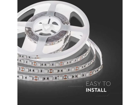SKU 212126 VT-5050-IP20 V-TAC Strip LED SMD5050 11W/m Bobina 5m 60 LED/m 12V 6500K 10mm
