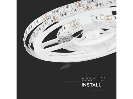 SKU 212128 VT-5050-60-IP20-11 V-TAC Strip LED SMD5050 11W/m Bobina 5m 60 LED/m 12V Rosso 10mm