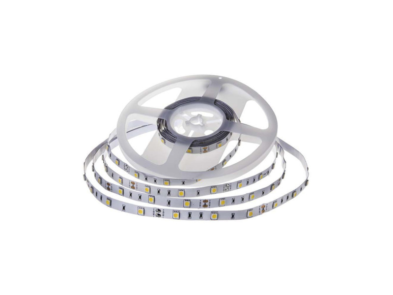 SKU 212135 VT-5050-IP20 V-TAC Strip LED SMD5050 6W/m Bobina 5m 30 LED/m 12V 3000K 10mm