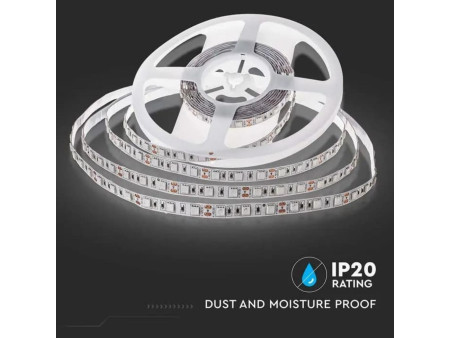 SKU 212143 VT-5050-IP20 V-TAC Strip LED SMD5050 11W/m Bobina 5m 60 LED/m 12V 4000K 10mm