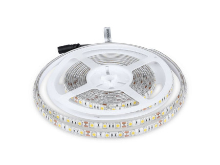 SKU 212150 VT-5050-60-IP65 V-TAC Strip LED SMD5050 11W/m Bobina 5m 60 LED/m 12V 4000K IP65 10mm