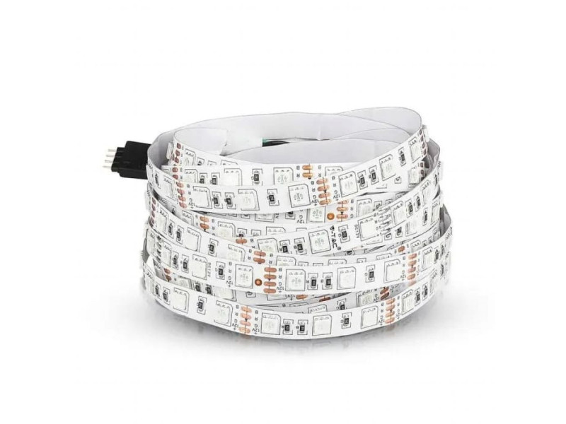 SKU 212156 VT-5050-60-IP20-11 V-TAC Strip LED SMD5050 11W/m Bobina 5m 60 LED/m 12V Giallo 10mm