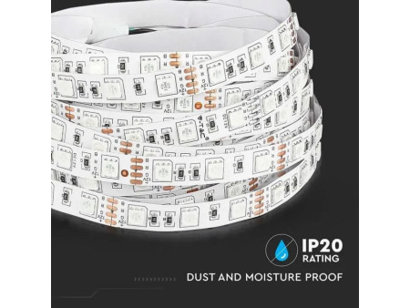SKU 212156 VT-5050-60-IP20-11 V-TAC Strip LED SMD5050 11W/m Bobina 5m 60 LED/m 12V Giallo 10mm