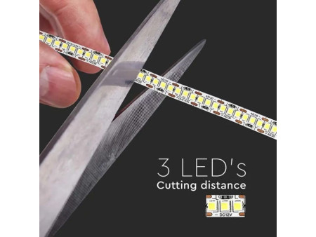 SKU 212166 VT-2835-240-IP20 V-TAC Strip LED SMD2835 20W/m Bobina 5m 240 LED/m 12V 6500K 10mm