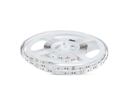 SKU 212431 VT-5050-24V V-TAC Strip LED SMD5050 10W/m Bobina 5m 60 LED/m 24V 3000K 10mm