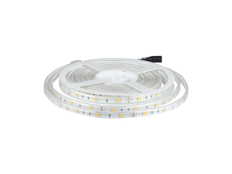 SKU 212460 VT-5050-30-N V-TAC Strip LED SMD5050 6W/m Bobina 5m 30 LED/m 12V 4000K IP65 10mm