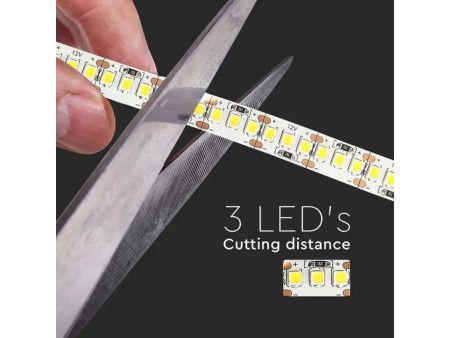 SKU 212462 VT-2835-204-IP20 V-TAC Strip LED SMD2835 17W/m Bobina 5m 204 LED/m 12V 4000K 10mm