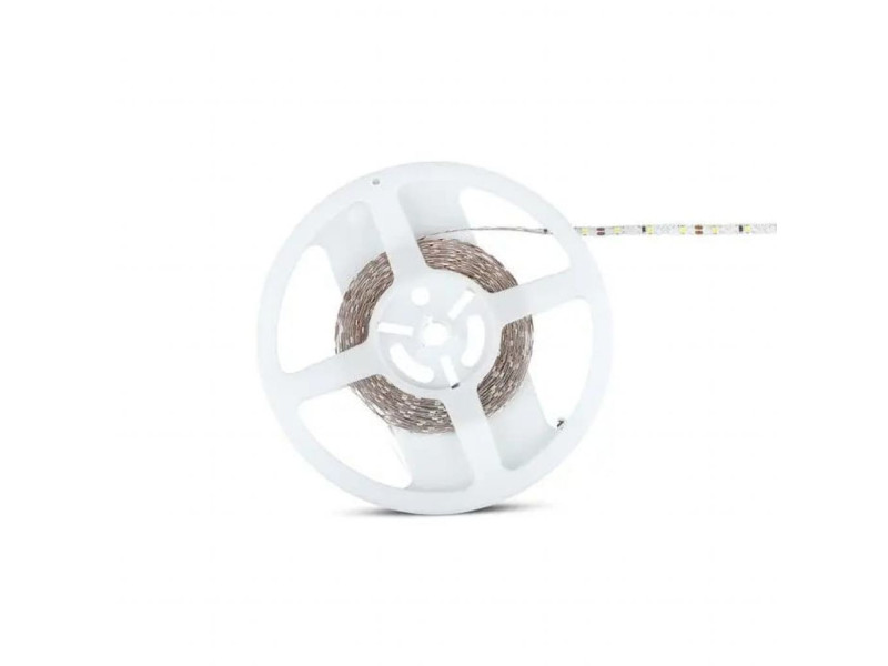 SKU 212561 VT-2835-5 V-TAC Strip LED SMD2835 Zig-Zag 4,2W/m Bobina 5m 120LM/W 60 LED/m 12V 6500K 6mm