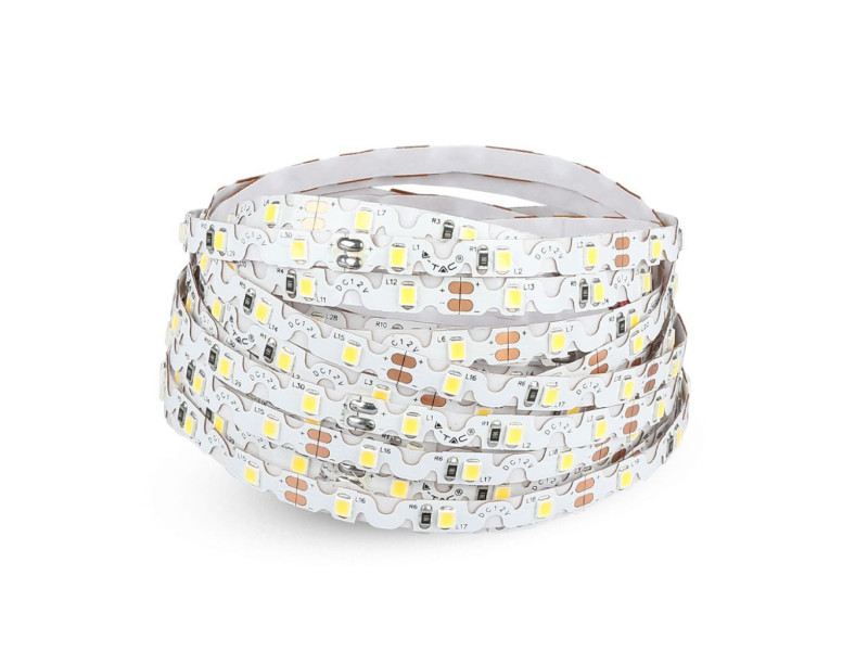 SKU 212560 VT-2835 V-TAC Strip LED SMD2835 Flessibile (Zig-Zag) 4.2W/m Bobina 5m 60 LED/m 12V 4000K 6mm