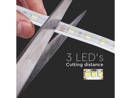 SKU 212564 VT-5050-60-IP65 V-TAC Strip LED SMD5050 10W/m Bobina 5m 60 LED/m 24V 6500K IP65 11mm